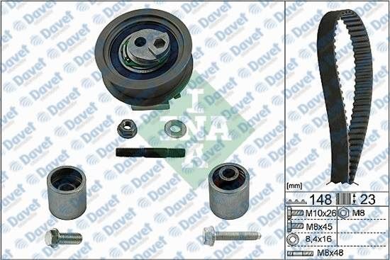 INA 530044510 Eksanrik Kiti A3-A4-Leon-Altea-Golf5-Jetta-Passat 2.0fsi-Tfsi 05->
